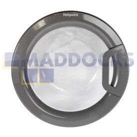 Genuine Original Hotpoint Futura Graphite Type Washing Machine Door Frame & Glass