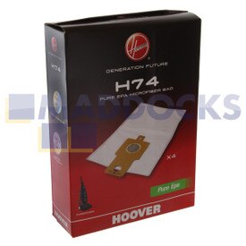Original Hoover Purepower Pure EPA Mikrofaserbeutel (H74, 4 Stück)