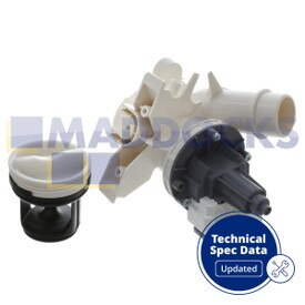 Original Candy GCSW, GVSW; Hoover AWDPD, HBWD, HLW Series Waschmaschine Ablaufpumpe Basis & Filtergehäuse