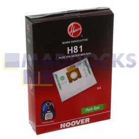Original Hoover 'H81' Typ Telios Extra Serie 'Pure EPA' SMS Mikrofaser-Staubsauger-Staubbeutel (4 Stück)