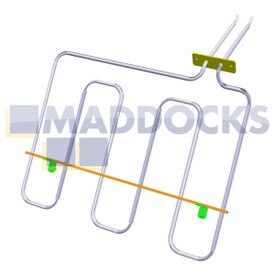 Genuine Original Electrolux Heating Element, Upper, Grill, 23