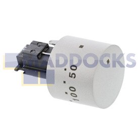 Genuine Original Electrolux Knob, Thermostat, Stainless, 50-2