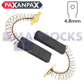 Kompatible Waschmaschinenkohlebürsten der Serien Bosch 3TS, CM, CWF, WAE, WAQ, WM, WXP (43 mm x 13 mm x 5 mm, 2er-Pack)