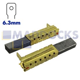 Original Kohlebürsten, Hersteller Ametek IT Italia, für ausgewählte Motoren der Serie 42-MT (053200283.00, 28 mm x 11 mm x 6 mm, Packung mit 2 Stück)