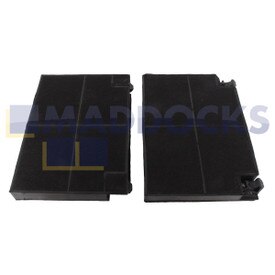 Kompatibler Kohlefilter Faber EFF70 (195 mm x 140 mm x 20 mm, Packung mit 2 Stück)