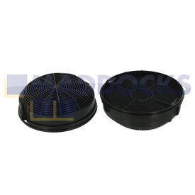 Universal Elica 'Typ 47' Kohlefilter für Dunstabzugshauben (150 mm x 50 mm, 2 Stück)