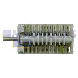 Original Wahlschalter für Backherd DeLonghi PX906, CX906DF, DTC, ESS; Kenwood CK; Elba; CDA CD9000SS [050028.1, 3095/4, T150 16(5), /250, 10(2.5/400)]