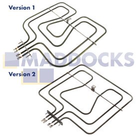 Kompatibles Grillelement für AEG, Arthur Martin, ATAG, Corbero, Electrolux, Elektro Helios, Faure, Ikea, John Lewis, Moffat, Novamatic, Progress, Rex, Rosenlew, Zanker, Zanussi, Zoppas (230 V)