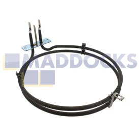 Kompatibel mit Ariston FC, FD, FO, FT; Cannon 10000, C50, C60, C90DPX; Creda S077; Hotpoint BS, CH, GW, SD, SE, SQ, SX; Indesit FIE, ID, IF, KP-Serie Lüfterofenelement (1600 W)