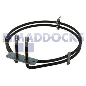 Original Umluftofenelement für Homark 01-700206, 01-700501, 02/-200306, 600306, 700206, 700501, 05-200306, 07-200306/1; Proline EF/-6200B/W, 9000B/W; Belling, Blomberg, Brandt, Candy, Carrera, Cookers, Diplomat, Hygena, Nardi, Ocean (2000 W)