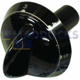 Genuine Original Indesit EW76X Type 6 Heat Black Knob