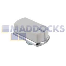 Kompatibel mit Belling BI, FSG, FS, DF, FSG60DOP 444449568 Typ Weiß & Chrom Backofen-Bedienknopf