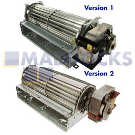 Universeller Kühlgebläsemotor, einstellbar, rechts montiert (13 W, Auslass 180 mm x 36 mm, Luftmenge 90 m3/h)