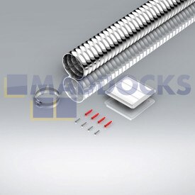 Universelle weiße 100-mm-Dunstabzugshaube durch die Wand Gravity Venting Kit