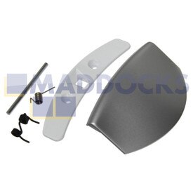 Original Türhandgriffset, silber, für AEG Lavamat; AEG Electrolux L14820; Husqvarna Electrolux QW1460HT