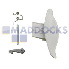 Kompatibles Türgriffset, weiß, für Ariston AI, AL, CDE; Creda IWD, IWM; Hotpoint BWD, BWM