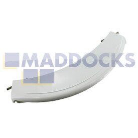 Original Türgriff, Kunststoff weiß, für Bosch WAE, WFC, WFL, WFO, WFR, WFX, WFL, WLF, WLX; Siemens WIQ1633, WXD1260, WXLM112