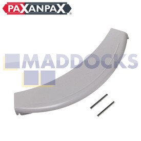 Kompatibler Türgriff, Kunststoff weiß, für Bosch WAE, WFC, WFL, WFO, WFR, WFX, WFL, WLF, WLX; Siemens WIQ1633, WXD1260, WXLM112