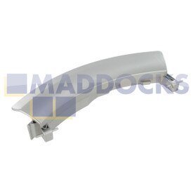 Kompatibler Türgriff, silberfarbener Kunststoff, für Waschmaschine BSH Siemens WM12, WM14, WM16