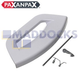 Kompatibel mit Hotpoint Futura WMAL, WMEF, WMFG, WMPF, WMPG, WMUD, WMXL Series Polar White Door Handle Kit