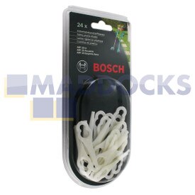 Original Bosch Sicherheitsmesser aus Kunststoff für Bosch ART 23 LI, ART 23 Accu und ART 23 Easytrim Accu (Packung mit 24 Stück)
