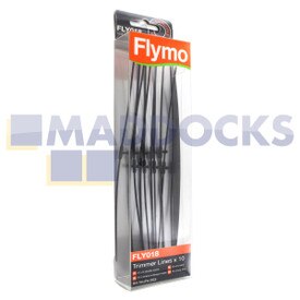 Original Flymo-Trimmerfaden (Packung mit 10 Stück) (FLY018)
