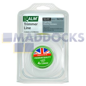 Kompatibel für runden Trimmerfaden mehrerer Marken (15 m x 1,3 mm) (SL115)