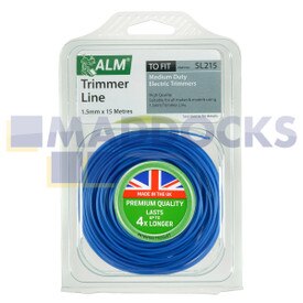 Kompatibel für runden Trimmerfaden mehrerer Marken (15 m x 1,5 mm) (SL215)