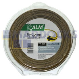 Kompatible universelle Anwendung Zweikomponenten-Vierkant-Trimmerfaden (80 m x 2,4 mm) (SL324)