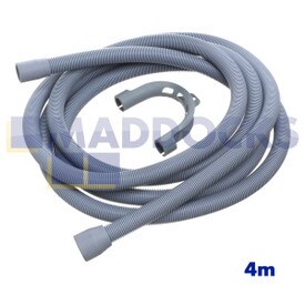 Universeller Ablaufschlauch mit Haken (4 m lang, 29 mm und 22 mm Anschluss)