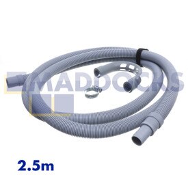 Universelles Ablaufschlauch-Verlängerungsset (2,5 m lang, 19 mm und 22 mm Anschluss)