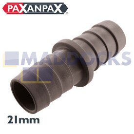 Universalanschluss für Ablaufschlauch, schwarz (21 mm x 21 mm)