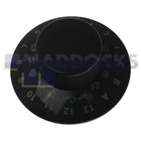 Original Waschzeittimerknopf, graphit, für Waschmaschine Indesit, Hotpoint WMF740, WMF720