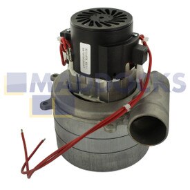 Original Austrag-Motor (tangential), Hersteller Ametek CZ, zweistufig, 5,7", 24V, 600W, komplett mit Gehäuse und Stutzen