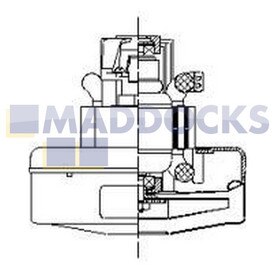 Genuine Original Ametek Lamb Produced Single Stage Through Flow Motor 5.7", 120V 119562-00