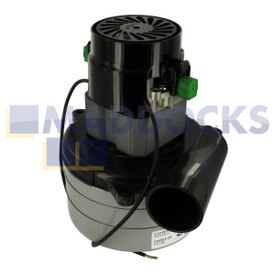 Original Tangential-Bypass-Motor, Hersteller Ametek CZ, dreistufig, 5,7", 36 V, 600 W 116513-29, komplett mit Mantel und Rohr