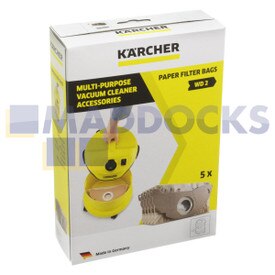 Original Filterbeutel für Staubsauger Kärcher A2004 (Packung mit 5 Stück)