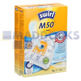 Kompatibler Swirl 'M50' Typ Miele 'FJM & H' Typ SMS Beutel & Filter Kit (Packung mit 4 + 1)