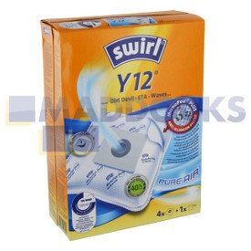 Kompatible Swirl 'Y12' Typ Numatic 'NVM-1B / NVM-1C' Henry-Serie SMS-Taschen (Packung mit 4 + 1 Filter)