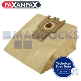 Kompatible Papierstaubbeutel VB375 Miele 'Type FJM' (Packung mit 5 Stück)