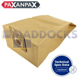 Kompatible Papierbeutel VB386 Nilfisk Family CDF2000, Business 3000 (Packung mit 5 Stück)