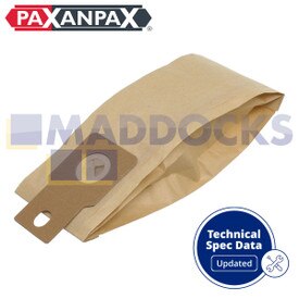 Kompatible Papierstaubbeutel VB453 'Panasonic MC-E40 Handstaubsauger' (Packung mit 5 Stück)