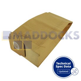 Kompatible VB821T Karcher Papiertüten der Serien CV30, CV38, CV48 (10er-Pack)