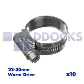 Original Jubilee-Clip 22 mm-30 mm (Packung mit 10 Stück)