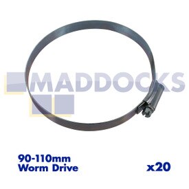 Universalschlauchschelle Größe 5X, 90-110 mm (Packung mit 20 Stück)