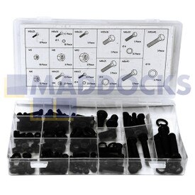 Original Rolson Tools Muttern- und Schraubenset, sortiert (180-teilig)