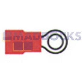 Universeller Ringkabelschuh, rot (3,5 mm, Packung mit 100 Stück)