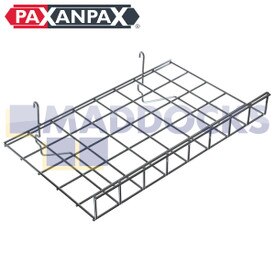Universal Paxanpax Retail Display Gridwall verchromtes flaches Regal mit Lippe (15" x 24" / 38mm x 60mm)