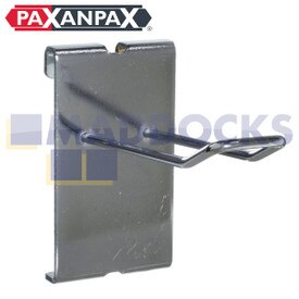 Universal Paxanpax Retail Display Gridwall verchromter Euroarm-Haken für Euroslot-Verpackung (4" / 10cm)