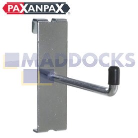 Universal Paxanpax Retail Display Gridwall verchromter gerader Haken für Verpackungen (4" / 10cm)